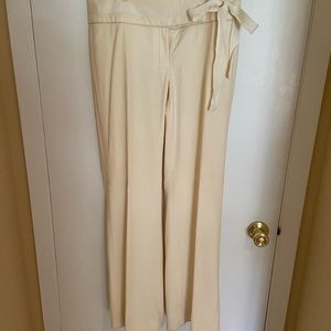 Banana Republic winter white wide-leg pants